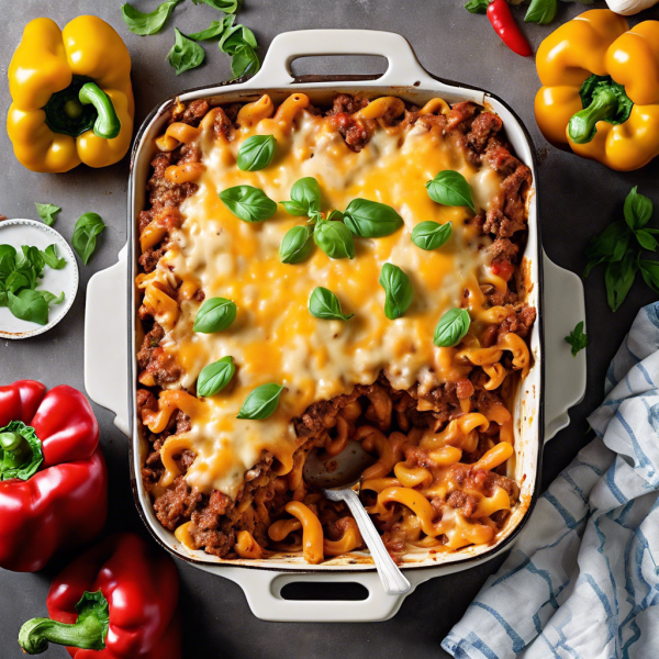 Creamy Hamburger Pasta Bake