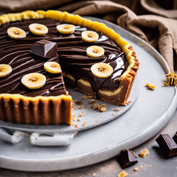 Decadent Chocolate Banana Honey Tart