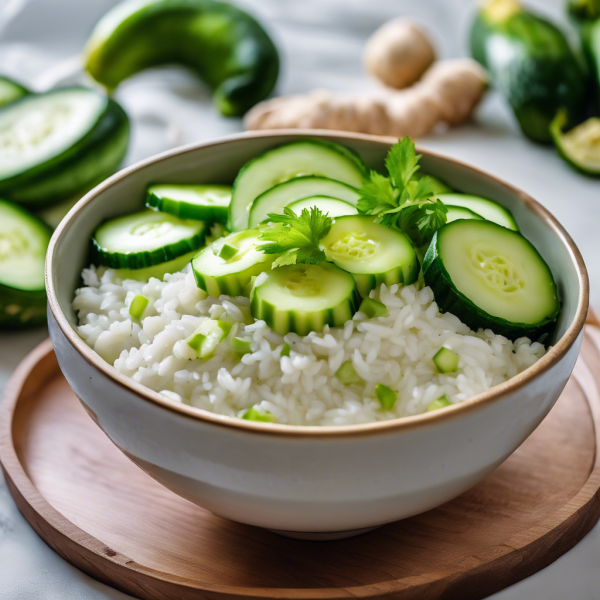 Ginger Cucumber Rice Bowl