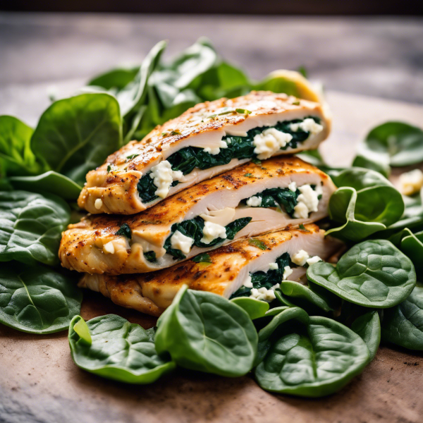 Spinach and Feta Stuffed Chicken Breast