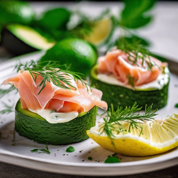 Avocado Salmon Mozzarella Rolls