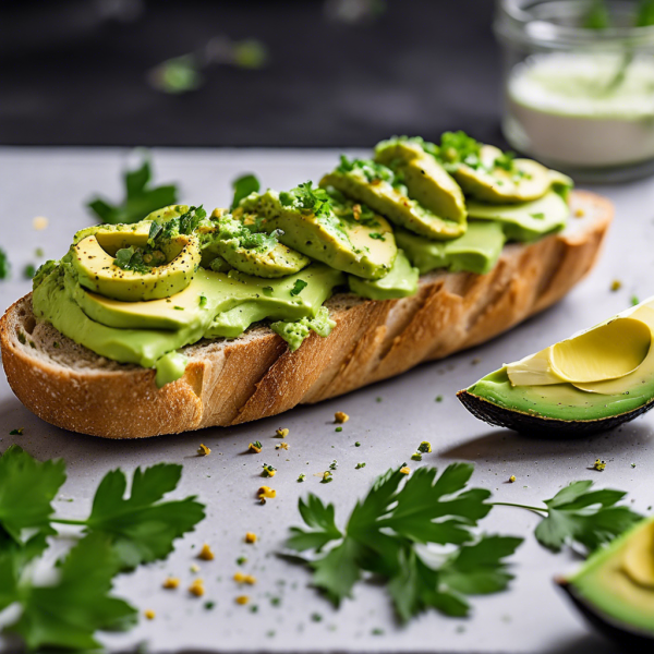 Garlic Avocado Crostini