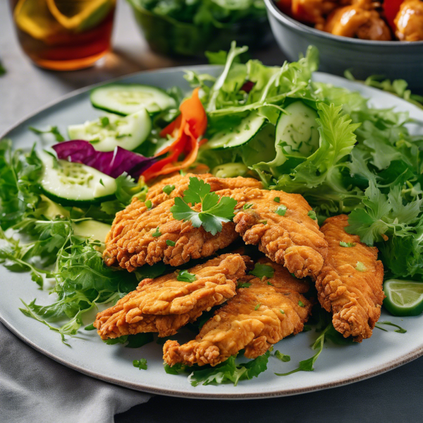 Crispy Chicken Cucumber Salad