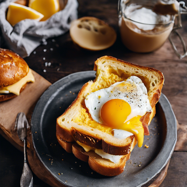 Egg-in-a-Hole Breakfast Sandwich