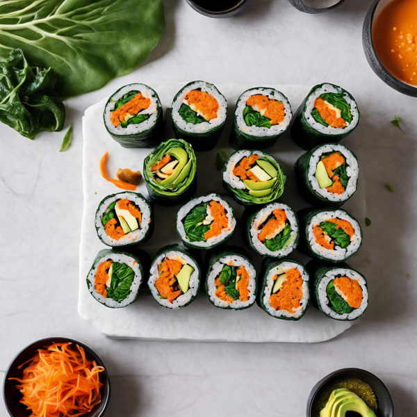 Spicy Tofu Kimbap Rolls