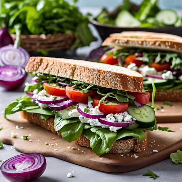 Mediterranean Veggie Sandwich