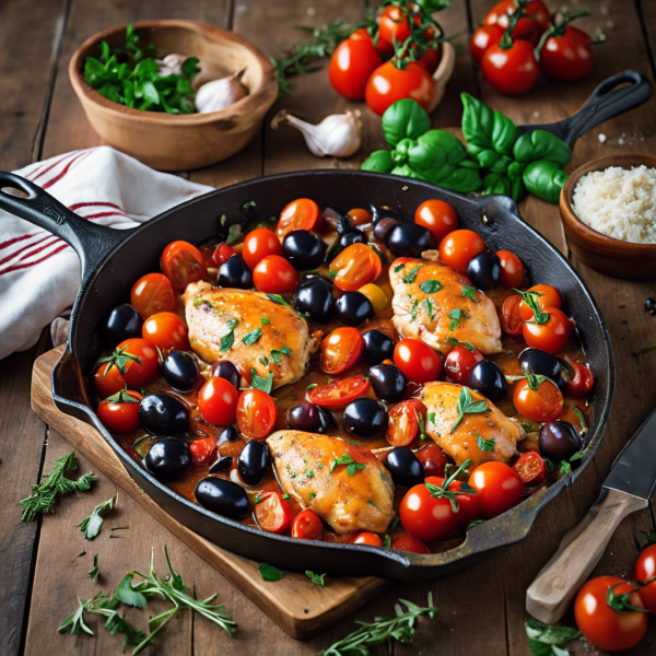 Rustic Tuscan Chicken Skillet