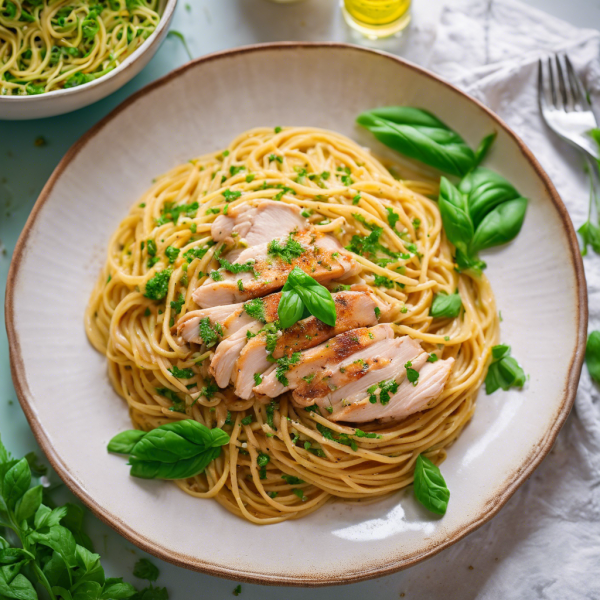 Gastritis-Friendly Whole Grain Spaghetti with Chicken Stuffing