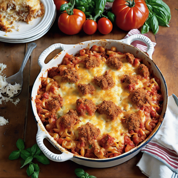 Spicy Tomato Pasta Bake