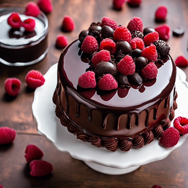 Decadent Chocolate Raspberry Cake