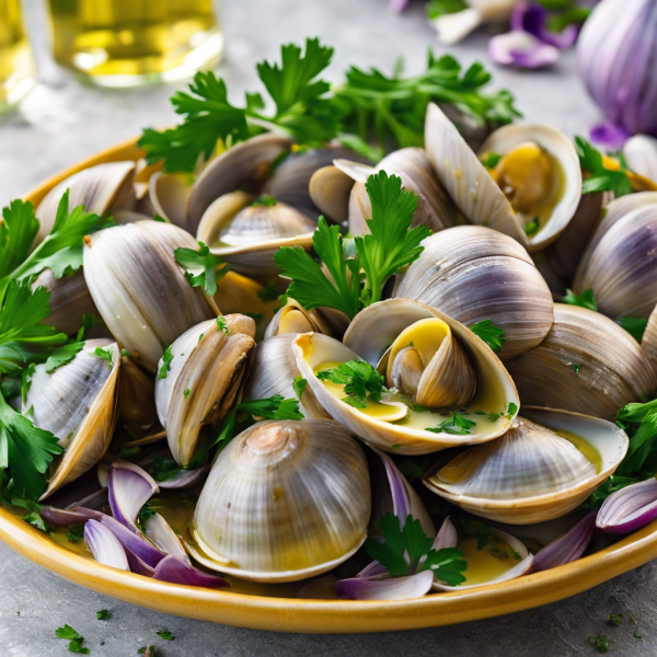 Garlic Butter Steamed Clams