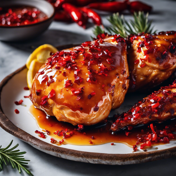 Sweet and Spicy Jelly Glazed Chicken