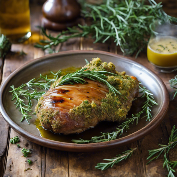 Herb-Crusted Braised Rabbit