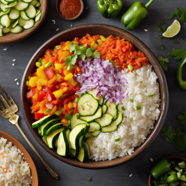 Vegetarian Rice and Veggie Bowl