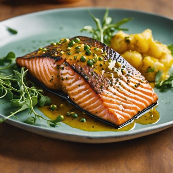 Honey Mustard Glazed Salmon