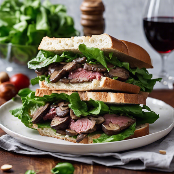 Paleo Spanish Beef and Mushroom Sandwich