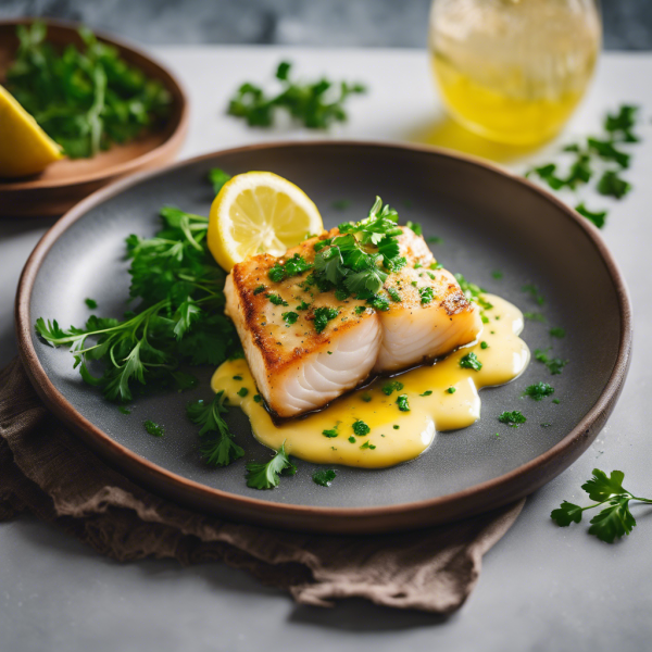 Pan-Seared Cod with Lemon Butter Sauce