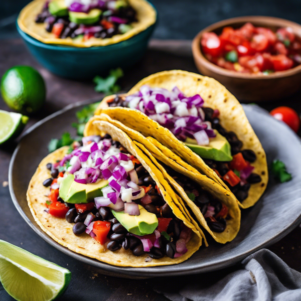 Spicy Black Bean Tacos