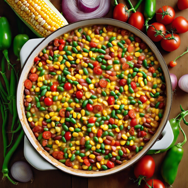 Buttery Corn and Bean Casserole