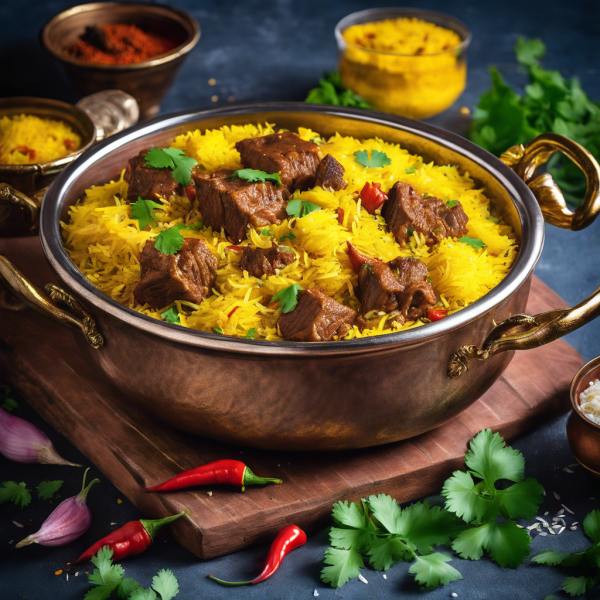 Spicy Beef Biryani