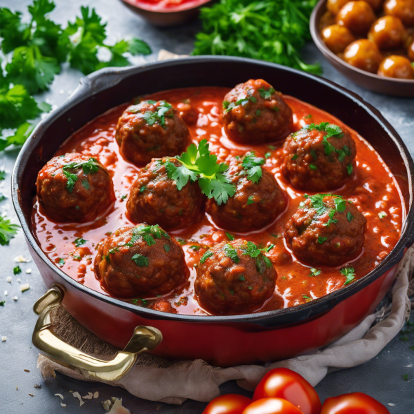 Middle Eastern Meatballs in Tomato Sauce