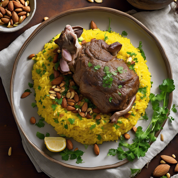 Yogurt-Marinated Lamb with Saffron Rice