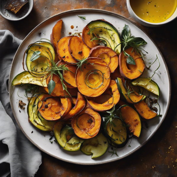 Roasted Sweet Potato, Zucchini, and Leek Stir-Fry