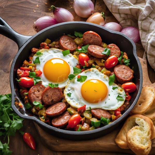 Spicy Sausage and Egg Skillet