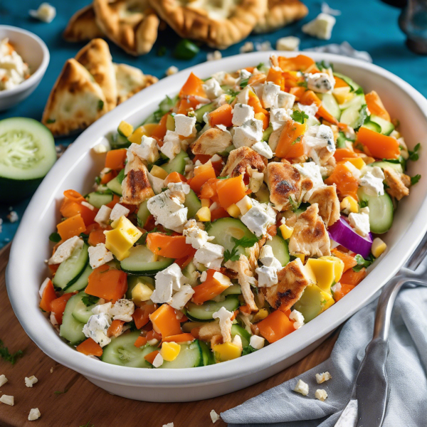 Arab Chicken and Cheese Bread Salad