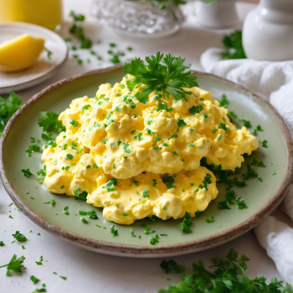 Creamy Scrambled Eggs with Fresh Herbs