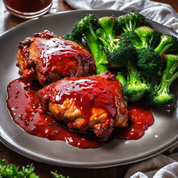 Ketchup-Glazed Chicken Thighs