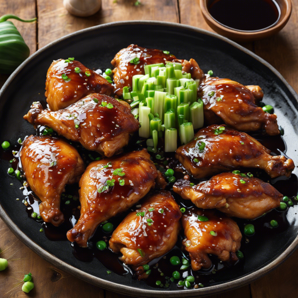 Soy Sauce Glazed Chicken Thighs