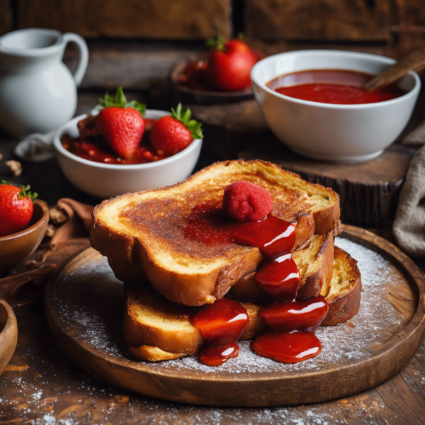 Dairy-Free French Toast with Spiced Ketchup