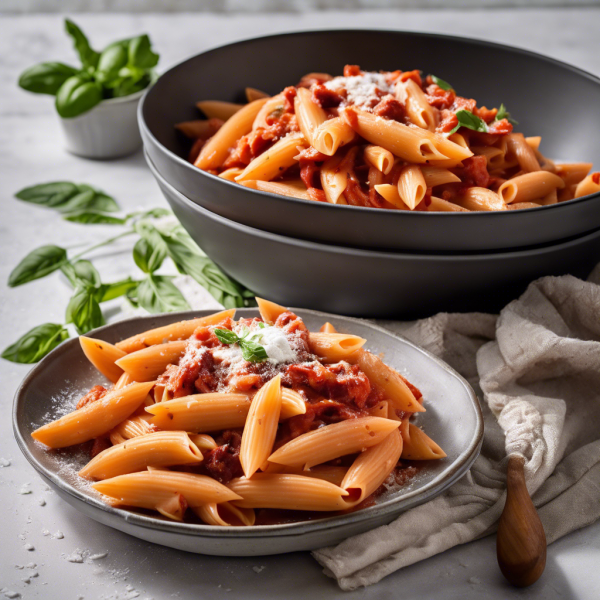 Creamy Tomato Penne with Burrata