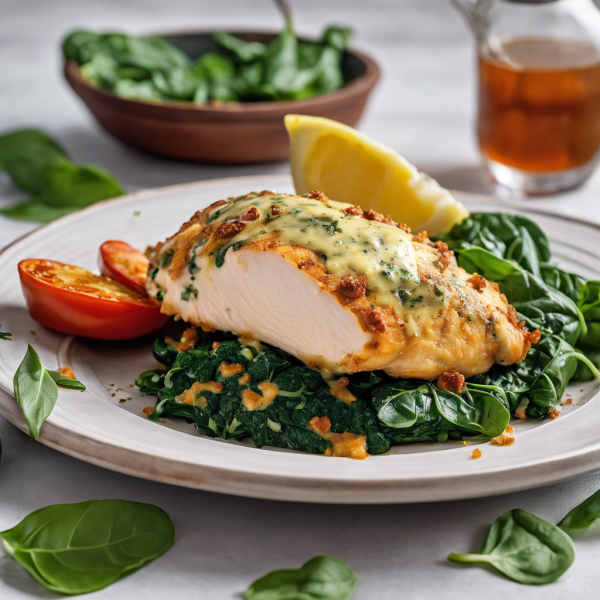 Cheesy Spinach Stuffed Chicken Breast