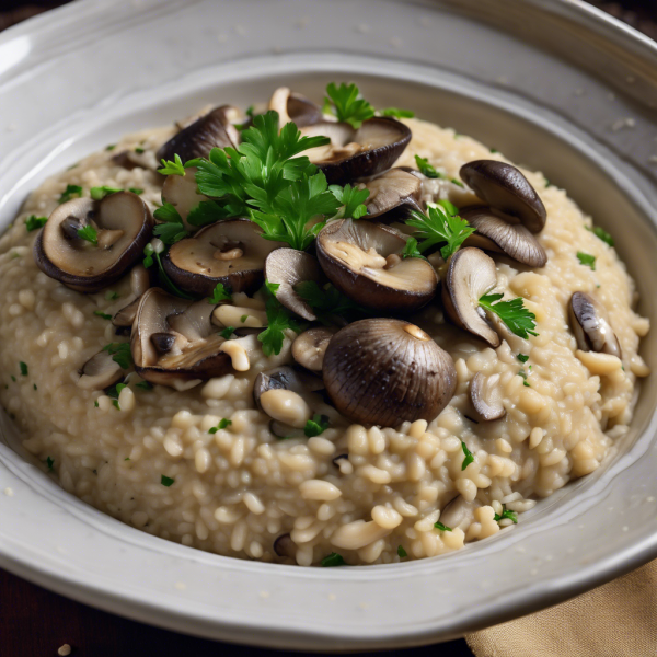 Creamy Garlic Mushroom Risotto