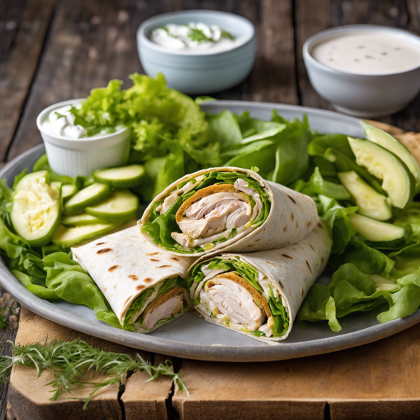 Tangy Pickle Chicken Wrap