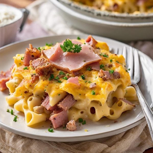 Savory Breakfast Pasta Bake