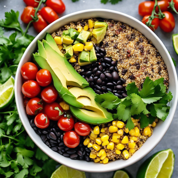 Spicy Bean and Quinoa Bowl