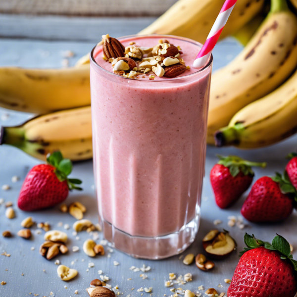 Nutty Strawberry Banana Smoothie