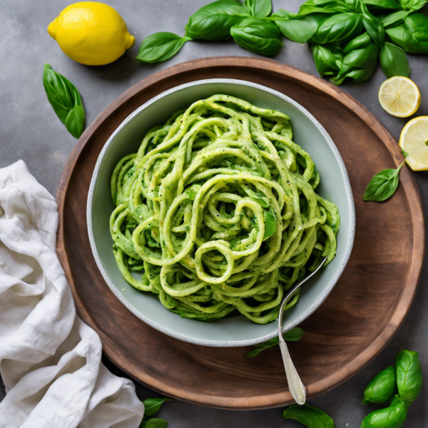 Zucchini Noodles with Avocado Pesto