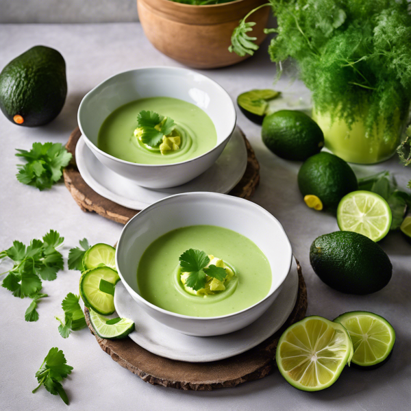 Chilled Avocado and Cucumber Soup