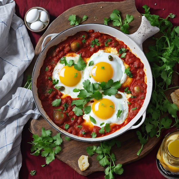 Spiced Egg and Olive Shakshuka