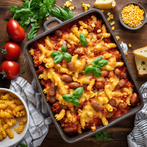 Cheesy Sausage Pasta Bake