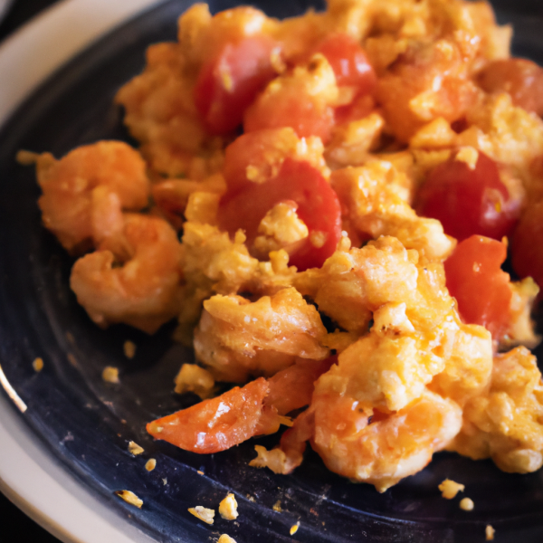 Chinese Shrimp Tomato Scramble