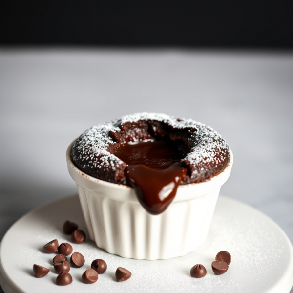 Single-Serve Chocolate Lava Cake