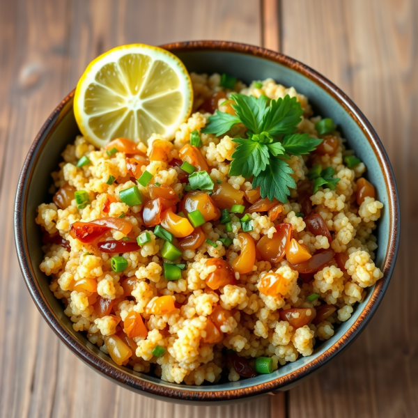 Savory Onion and Herb Quinoa Bowl