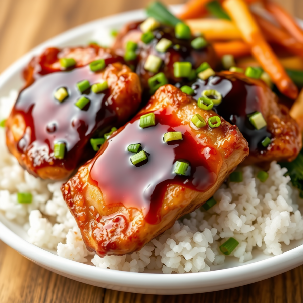 Soy Sauce Glazed Chicken Thighs