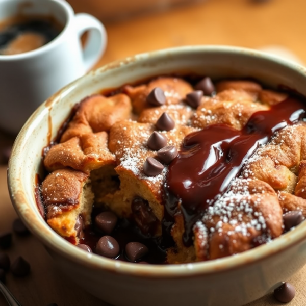 Chocolate Coffee Bread Pudding