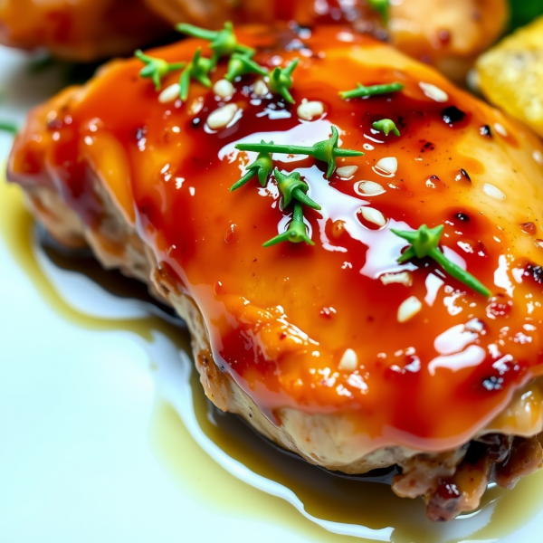 Honey Glazed Chicken Thighs